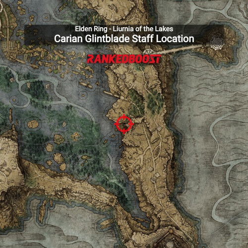 Elden Ring Carian Glintblade Staff Builds Location Stats   Where To Find Carian Glintblade Staff In Liurnia Of The Lakes 